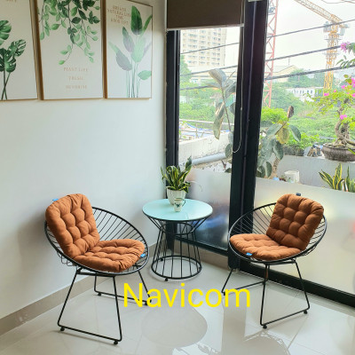 Bộ bàn ghế sân vườn - coffees ( nệm nhiều màu)