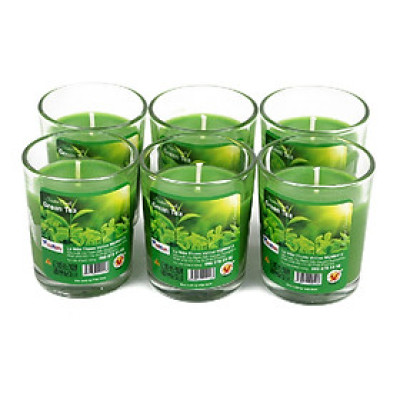 Hộp 6 ly nến thơm votive Eden Candle FTRAMART EDC0016 Green Tea (Hương trà xanh)