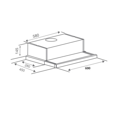 Máy Hút Mùi Âm Tủ Canzy CZ-C516I (60 cm) - Hàng Chính Hãng