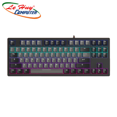 Bàn phím cơ Gaming DAREU EK87 v2 Gray Black Dream Switch - Hàng chính hãng