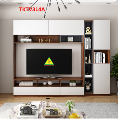 Tủ kệ tivi trang trí phong cách hiện đại TKTV314 - Nội thất lắp ráp Viendong adv