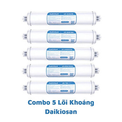 [Combo] Bộ 5 Lõi Lọc chức năng Daikiosan - Hàng chính hãng - Cung cấp khoáng chất cần thiết
