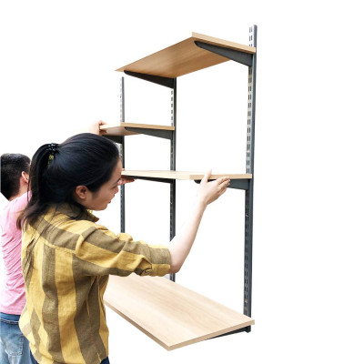 Kệ gỗ SMLIFE Railshelf 40x120cm - Phụ Kiện Thành Phần Để Lắp Hệ Kệ Ray Tường Railshelf