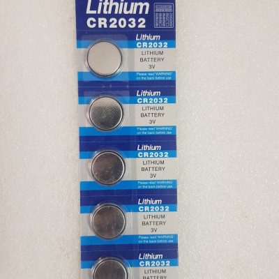 Vỉ 5 viên PIN CMOS lithium CR2032 dùng cho máy tính, laptop, các thiết bị điện, điện tử, Remote Bluetooth - Hàng chính hãng