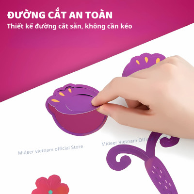 Đồ chơi DIY cho bé gái mặt nạ hóa trang động vật  Mideer 3D Animal Paper Masks