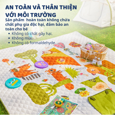 Lều vải cho bé cắm trại kèm thảm dã ngoại chống thấm nước Mideer Deer Camp Party