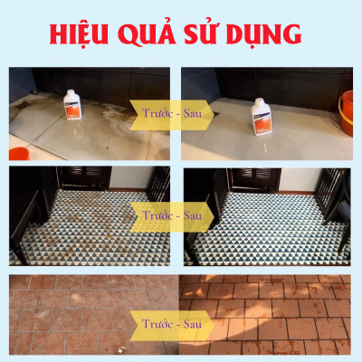 Làm Sạch Sàn Gạch, Thiết Bị Men Sứ - Super Clean S90 Tẩy Xi Măng, Vôi Vữa, Rong Rêu
