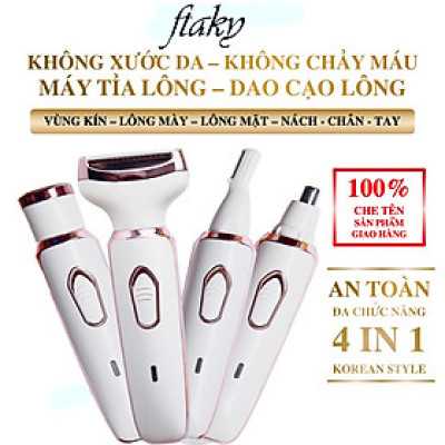 Dao Cạo Lông VùngKín Bikini Cạo Lông Mặt Tỉa Lông Mày, Máy Cạo Lông Wax Lông Tẩy Lông Nách Cắt Tỉa Lông Mũi Đa Năng - Hàng nhập Khẩu