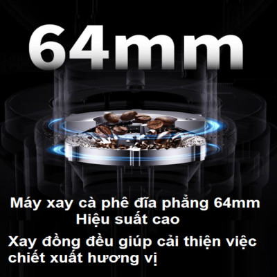 Máy xay cà phê chuyên nghiệp thương hiệu cao cấp Shardor BD-CG301 - Công suất 260W - 100 chế độ xay - Hàng nhập khẩu