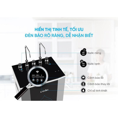 Máy Lọc Nước Nóng Lạnh Karofi KAD-D50 - 10 Lõi Lọc - Hàng Chính Hãng 