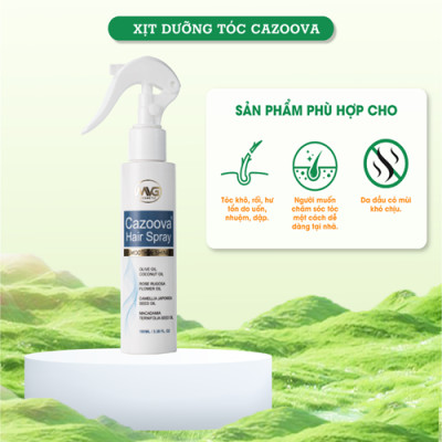 Xịt dưỡng tóc phục hồi hư tổn hương nước hoa Cazoova Hair Spray 100ml