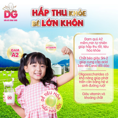 [Tặng Bình Giữ Nhiệt] Combo 3 Lon Sữa Dê Công Thức DG-2 800g (HSD: 7/2026)