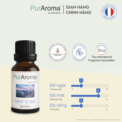 [Best Seller] Combo 7 Tinh Dầu Thiên Nhiên Nguyên Chất PurAroma by IMMORTEL 10mL Chính Hãng Pháp