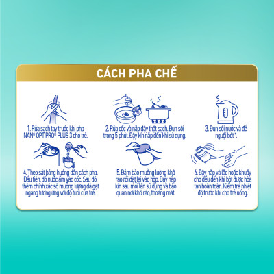 Sữa bột Nestlé NAN OPTIPRO PLUS 3 1500g/lon với 5HMO (1-2 tuổi)