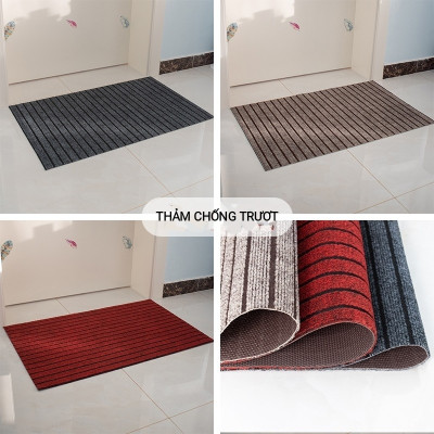 Thảm Lau Chân Chùi Chân trải sàn siêu thấm hút nước chống trơn trượt cao cấp đế cao su chất siêu dày