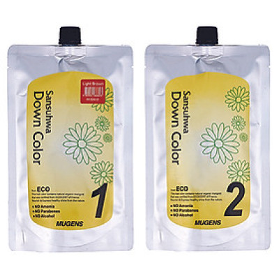 Thuốc nhuộm tóc phủ bạc Mugens Sansuhwa Color Hàn Quốc Số 4 Nâu Sáng: Light Brown 2x450ml 