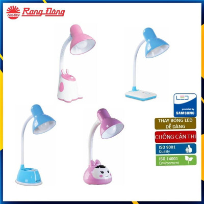 Đèn Bàn Học Chống Cận, Liền Hộp Đựng Bút và Hình Thú Đáng Yêu, Kèm Bóng LED 5W Cắm Điện 220V