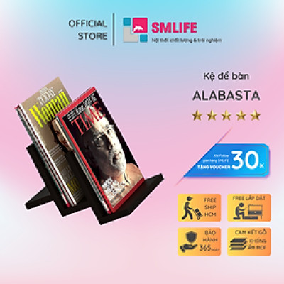 Giá sách để bàn làm việc nhỏ gọn SMLIFE Alabasta