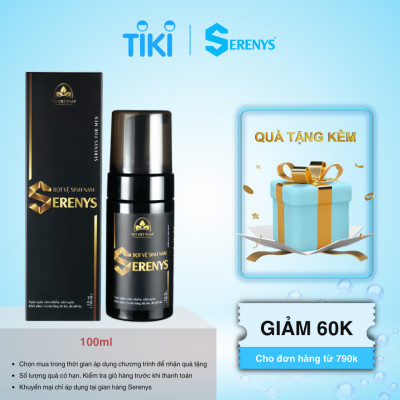 Bọt vệ sinh Serenys 100ml – Ngăn ngừa nấm ngứa ở nam