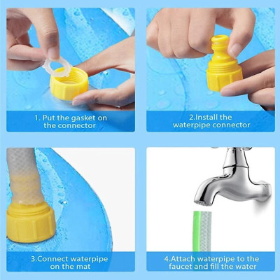 Thảm chơi phun nước cho bé - Tấm nệm phun nước 1.7m ,Phao phun nước với vật liệu chất lượng Tốt - PaKaSa