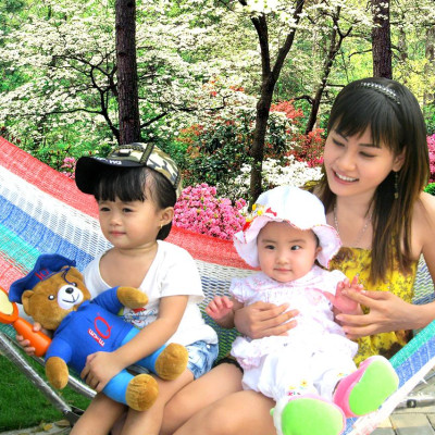 Võng xếp BAN MAI, võng cho trẻ em, nguyên bộ gồm khung võng và lưới võng (Giao màu ngẫu nhiên)