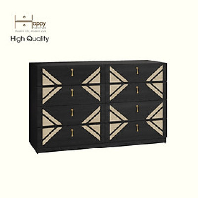[Happy Home Furniture] CHARIS, Tủ lưu trữ 8 ngăn kéo, 128cm x 45cm x 78cm ( DxRxC), THK_119