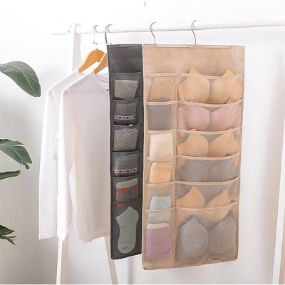 Túi treo đồ 2 mặt 30 ngăn đựng phụ kiện thời trang, thắt lưng, đồ lót, vật dụng gia đình tiết kiệm diện tích có móc treo tủ siêu tiện dụng, chất liệu vải oxford chống thấm nước bền đẹp