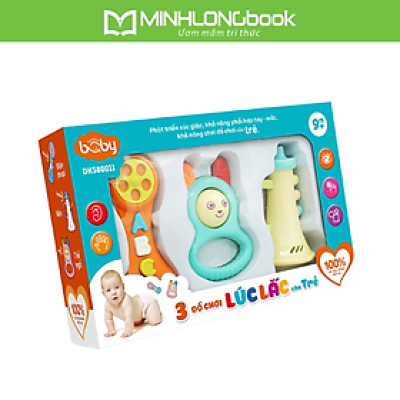 Combo 3 Đồ Chơi Lúc Lắc Cho Trẻ Happy Baby  - Giao màu ngẫu nhiên