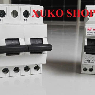 CB đảo chiều 2 nguồn điện 3 pha 380V 4P 63A-100A mẫu mới 2025