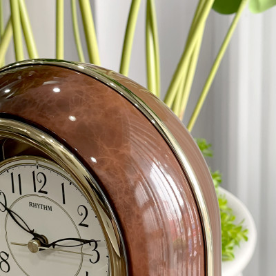 Đồng hồ để bàn Nhật Bản Rhythm 4SG696WT23 Kt 21.3 x 27.1 x 12.2cm, 1.3kg Vỏ nhựa