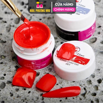 Gel Vẽ Feng Shangmei 12 Màu Cao Cấp Đậm Đặc 8g/Hũ Làm Nail Chuyên Dụng Phương Miu Nữ Women