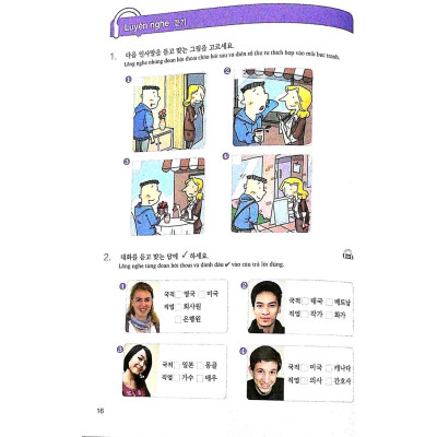 Sách Luyện Kỹ Năng Nghe Tiếng Hàn (Dành Cho Người Mới Bắt Đầu) QR - First News