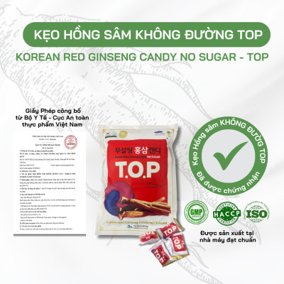Kẹo Hồng Sâm Không Đường 365 Hàn Quốc - Hỗ Trợ Tăng Đề Kháng, Giảm Say Tàu Xe, Không Gây Tăng Đường Huyết