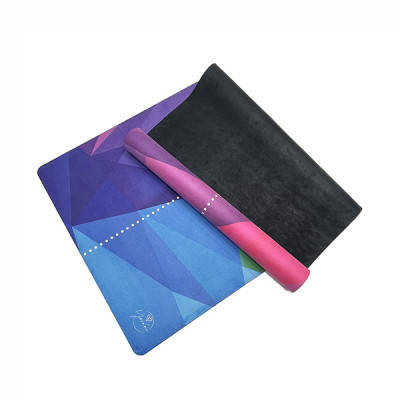 Thảm tập yoga chính hãng Yvonne, Geometric (TẶNG KÈM 3 PHẦN QUÀ) dày 4mm, bề mặt nhám, siêu bám, chống trơn trượt, thấm hút mồ hôi, càng nhiều mồ hôi càng bám, dễ vệ sinh, bề đẹp, sang trọng