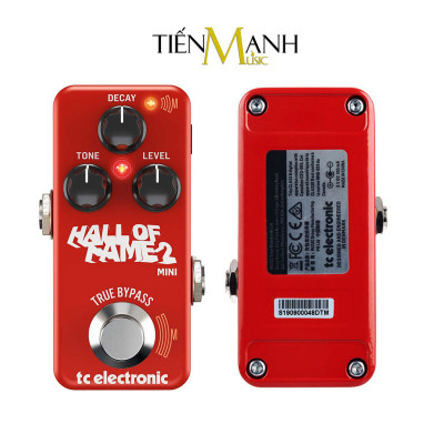 TC Electronic Hall of Fame 2 Mini Reverb Phơ Đàn Guitar - Bàn đạp Ghi-ta Bass Fuzz Effect Pedal Hàng Chính Hãng - Kèm Móng Gẩy DreamMaker