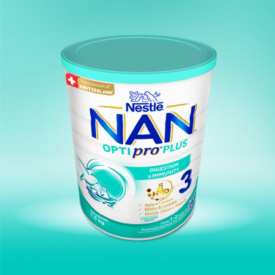 Sữa bột Nestlé NAN OPTIPRO PLUS 3 1500g/lon với 5HMO (1-2 tuổi)