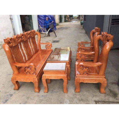 Bộ bàn ghế Minh Quốc Đào gỗ Sồi Nga