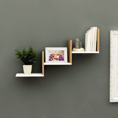 Giá đỡ sách trưng bày phòng khách treo tường SMLIFE Waximo