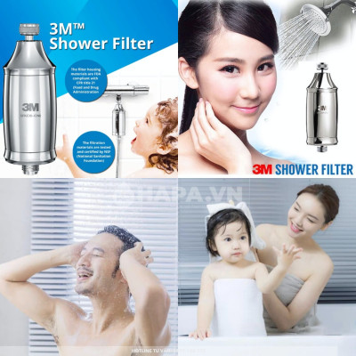 Bộ Lọc Nước Vòi Sen Tắm Nóng Lạnh 3M SFKC01-CN1 | 3M HSF-IS Tự Lắp Đặt Dễ Dàng - Hàng Chính Hãng 3M