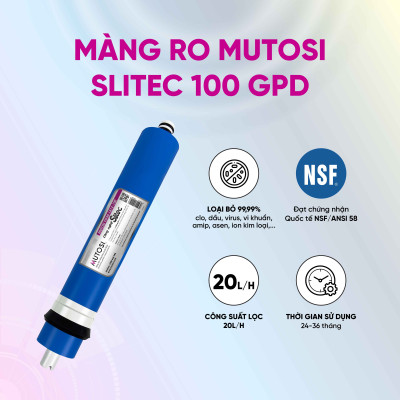 Màng lọc RO Mutosi SLITEC 100GPD - Hàng chính hãng