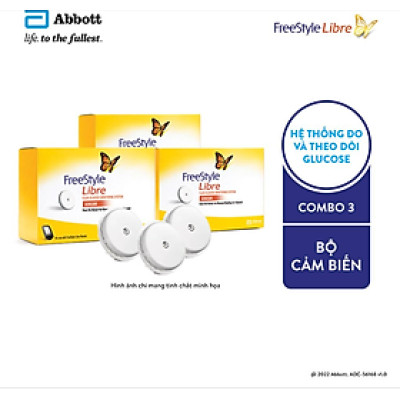Combo 3 cảm biến FreeStyle Libre (LƯU Ý: Phải sử dụng cùng với đầu đọc cầm tay FreeStyle Libre) t