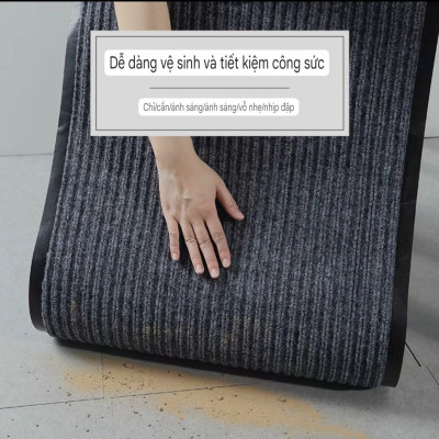 Thảm chùi chân đế chống trượt dạng sọc Stripmate nhiều size & màu lựa chọn
