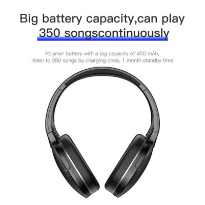 Tai nghe chụp tai bluetooh không dây cao cấp Baseus Encok Do2 (Bluetooth 5.0, âm thanh Hifi Surround, 25 giờ nghe nhạc liên tục) - Hàng chính hãng