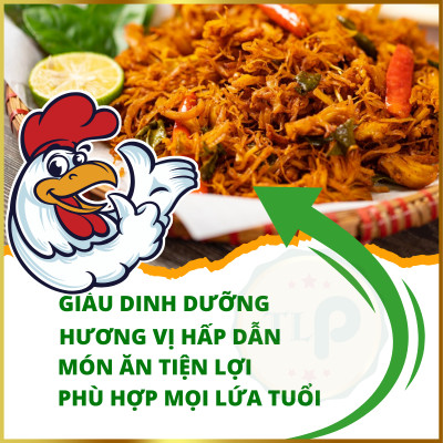KHÔ GÀ LÁ CHANH COMBO 1KG - MỖI HŨ 500G