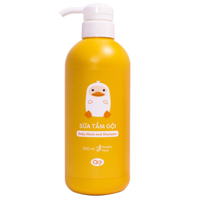 Sữa Tắm Gội AGI 700ml - Hương Phấn Baby