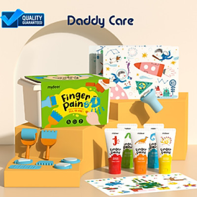 Bộ màu kèm dụng cụ chính hãng Finger Paint Mideer an toàn cho bé