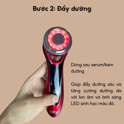 Máy đẩy tinh chất ENCHEN OVIE chăm sóc da mặt và mắt bổ sung Ion Enchen có đèn LED