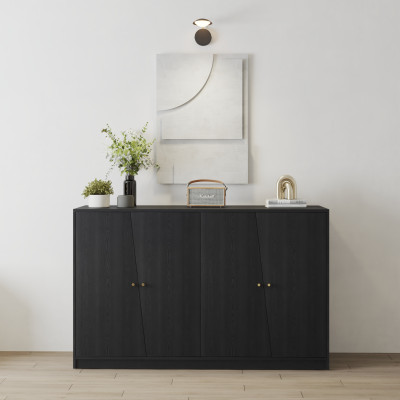 HAPPY FURNITURE , Tủ lưu trữ 4 cửa mở - DALEY , TCM_257 , 160cm x 45cm x 100cm DxRxC