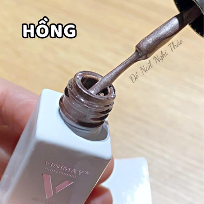 Gel Metan Cọ Nét VINIMAY Chai 10ml Cao Cấp 3 Màu Vàng Bạc Hồng, Lên Màu Sắc Sảo Làm Nail Dễ Dàng Nail Phương Miu Sơn Gel Nữ