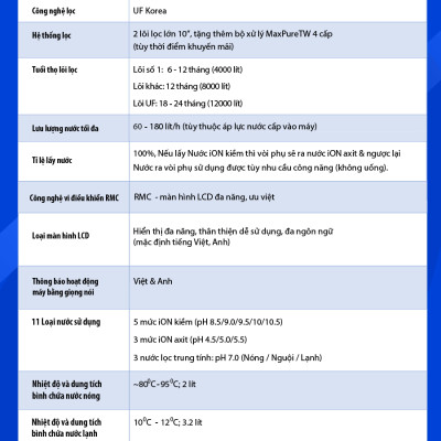 Máy Lọc Nước ĐIện Giải Ion Kiềm ROBOT UHC 4511 Chức Năng Nóng Lạnh - Hàng Chính Hãng